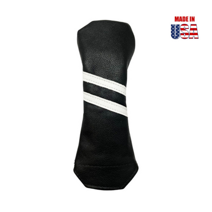 Two Stripe Traditional Leather Golf Headcovers