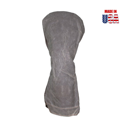 Solid Color Waxed Canvas Golf Headcovers