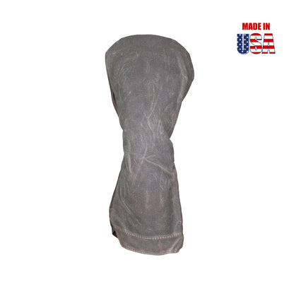 Solid Color Waxed Canvas Golf Headcovers