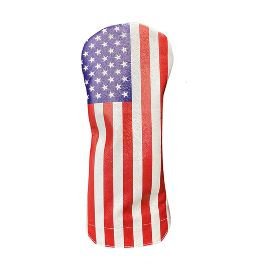 American Flag Leather Headcovers - Driver