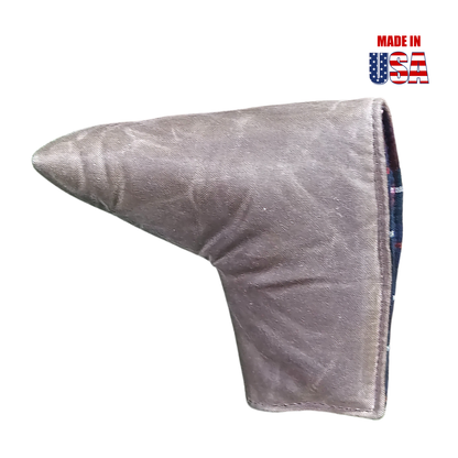 Solid Waxed Canvas Blade Putter Covers