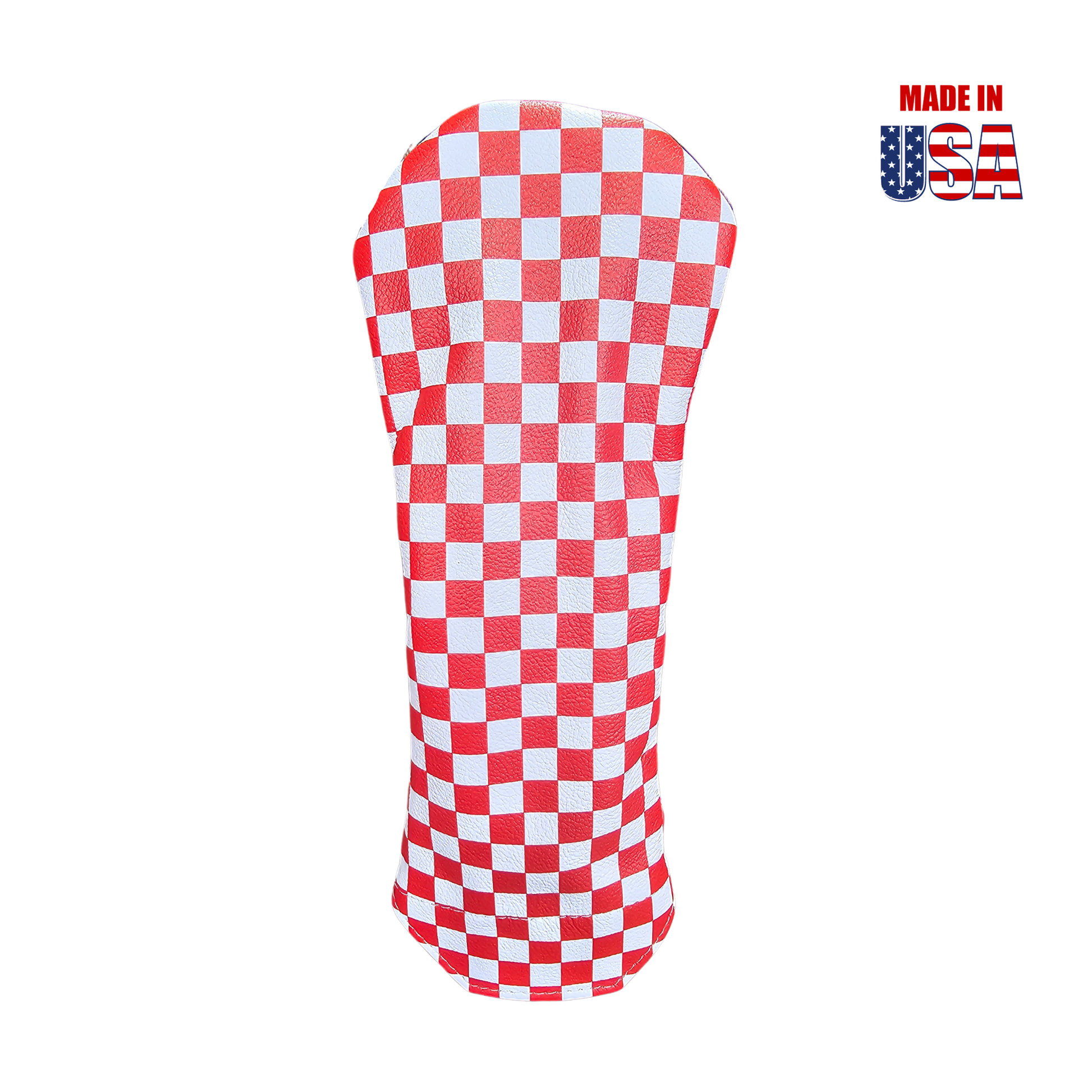 Checkerboard Leather Headcovers