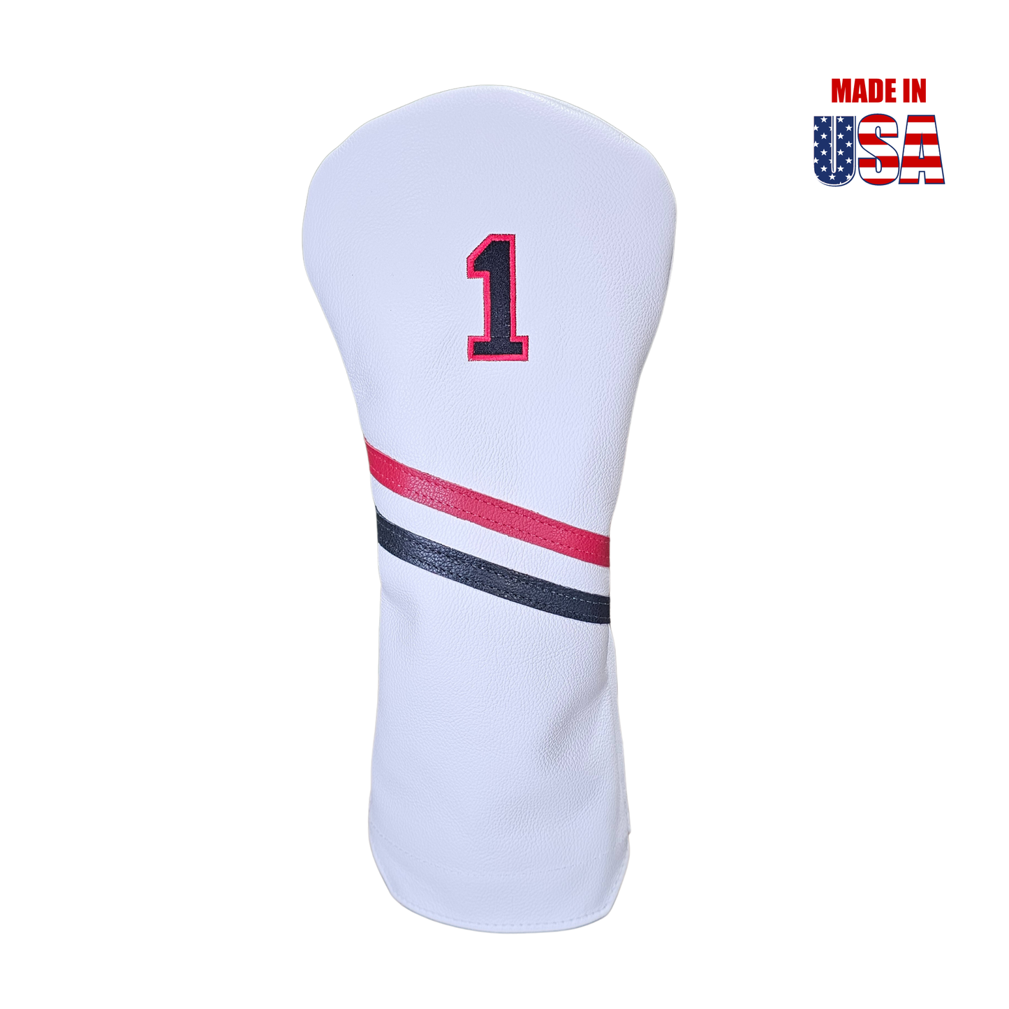 Country Club Two Stripe Leather Headcovers