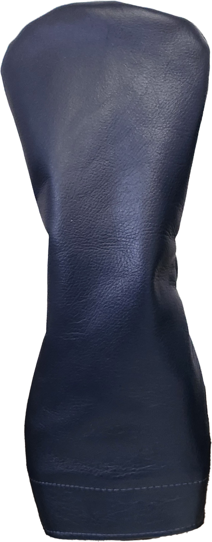 Solid Navy Leather Golf Headcovers