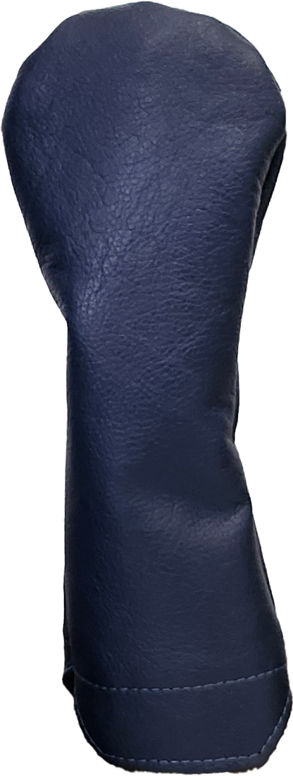 Solid Navy Leather Golf Headcovers