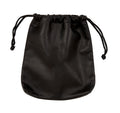Drawstring Player's Pouch in Colombian Leather - Black