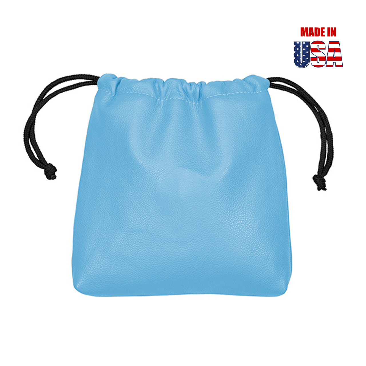 Carolina Blue American Leather Drawstring Player's Pouch