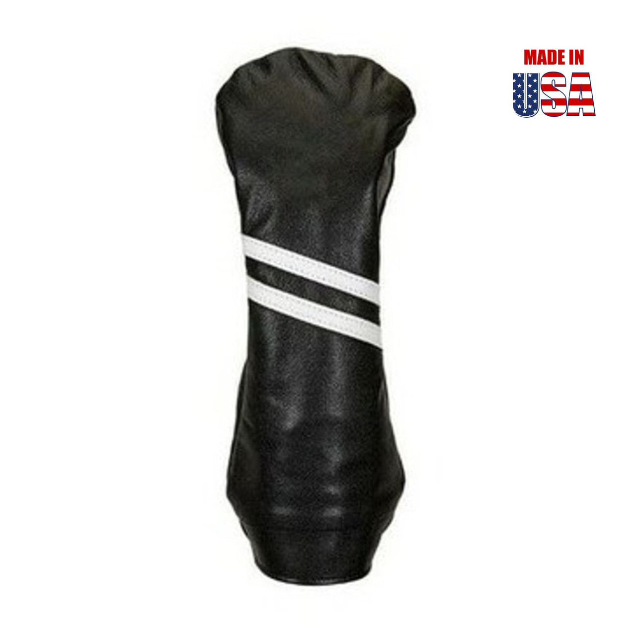 Two Stripe Traditional Leather Golf Headcovers