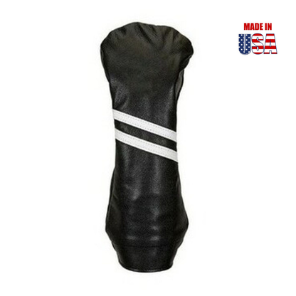 Two Stripe Traditional Leather Golf Headcovers