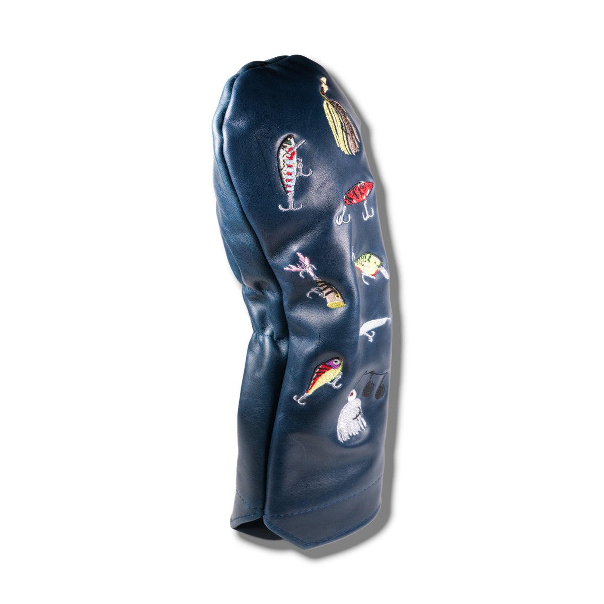 Fishing Lure Premium Pull-Up Leather Headcover - Driver