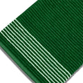 Golf Tour Towels Solid Colors with White Stripes - Green with White Stripes