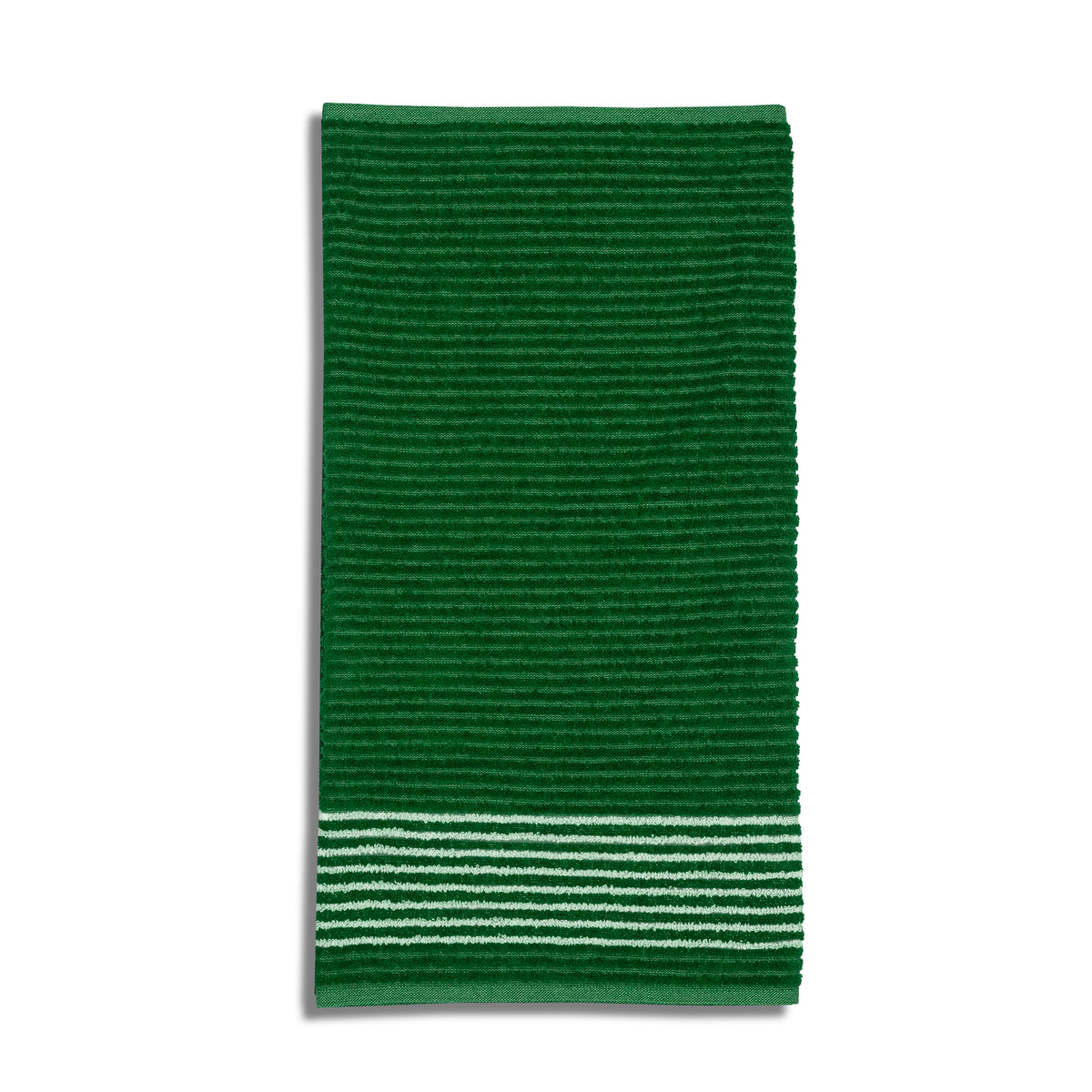 Golf Tour Towels Solid Colors with White Stripes - Green with White Stripes