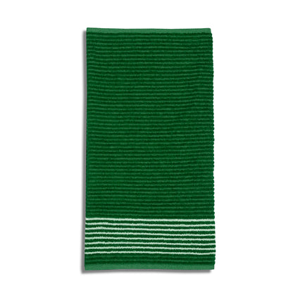 Golf Tour Towels Solid Colors with White Stripes - Green with White Stripes