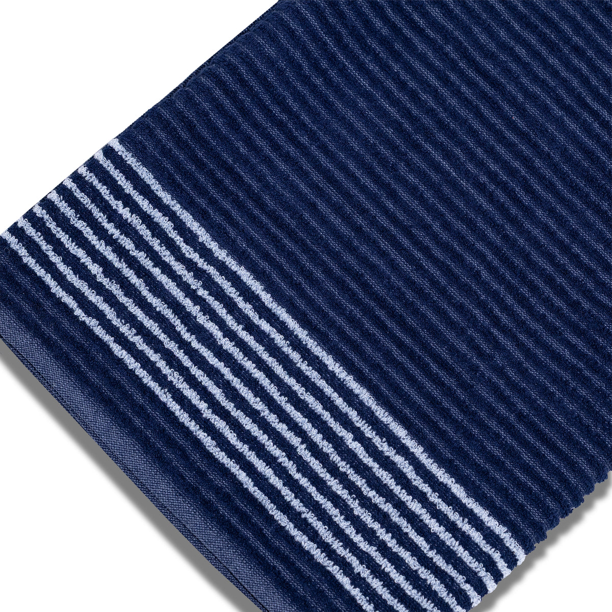 Golf Tour Towels Solid Colors with White Stripes - Blue with White Stripes