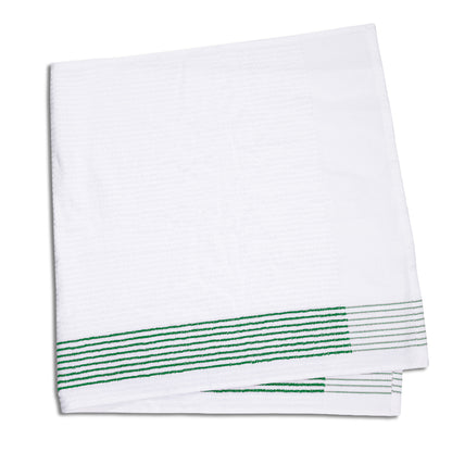 Golf Tour Towels with Stripes - Green Stripes