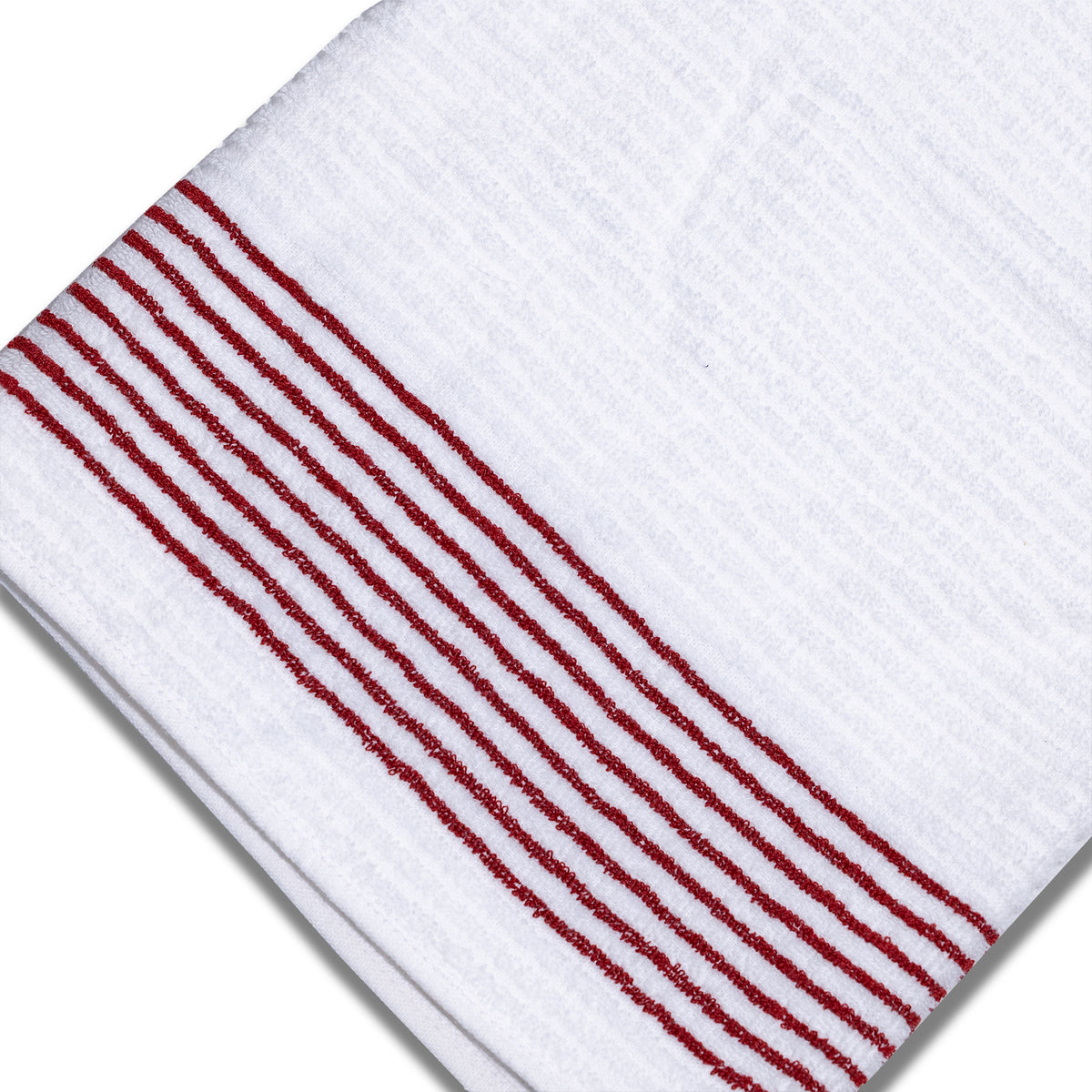Golf Tour Towels with Stripes - Red Stripes