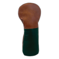 French Seam Italian Torino Leather Headcovers - Driver - Preston / Pine