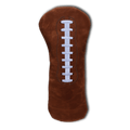 Football Pullup Leather Headcovers - Driver