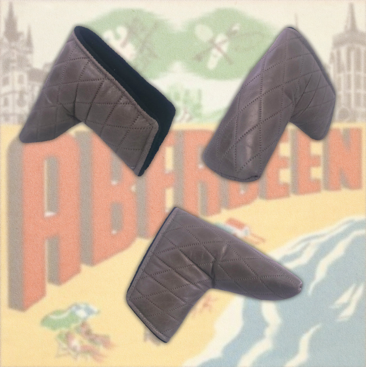 Aberdeen Diamond Leather Putter Headcovers