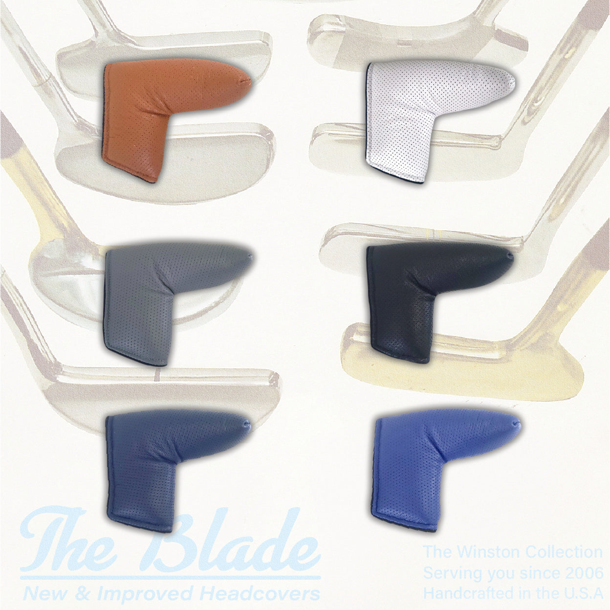 Perforated Leather Putter Headcover