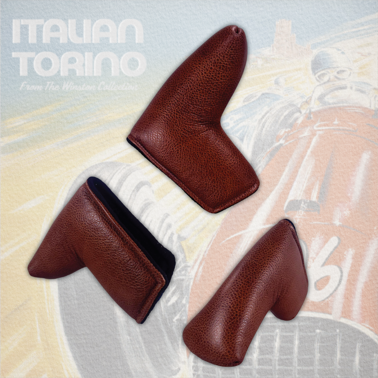 Italian Torino Leather Putter Headcover