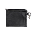 The Reef Zip Pouch in Colombian Leather - Black