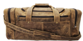 Large Sport Duffel Bag in Crazy Horse Leather - Debossed - Center