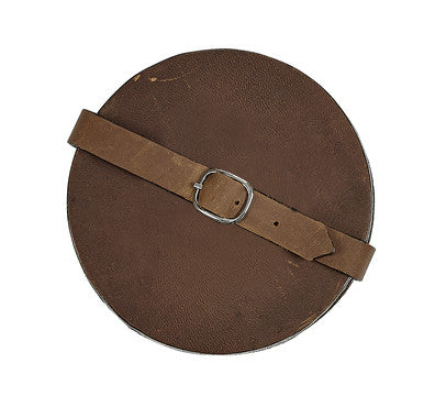Round Coaster Set, Crazy Horse Leather