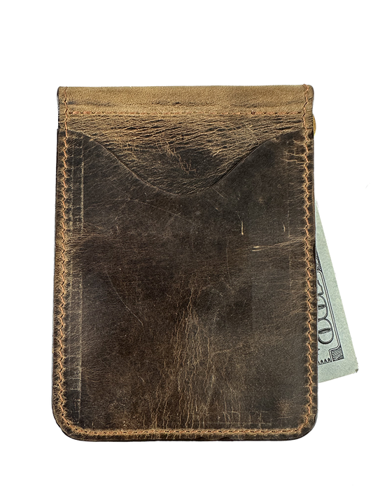 Money Clip Wallet, Crazy Horse Leather