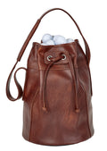 Range Satchel in Leatherette - Whiskey