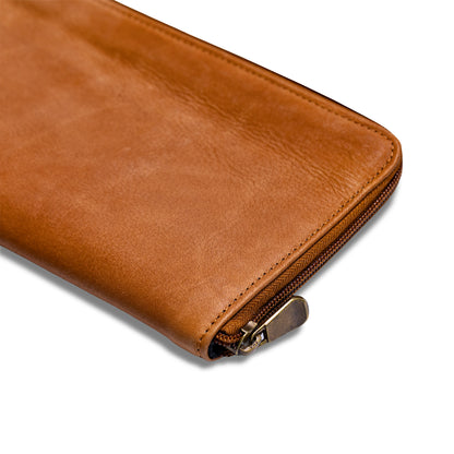 Glove Stash Book in Colombian Leather - Tan