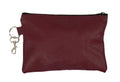 The Reef Zip Pouch, Traditional Leather - Cardinal
