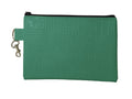 The Reef Zip Pouch, Gator Print Leather - Emerald