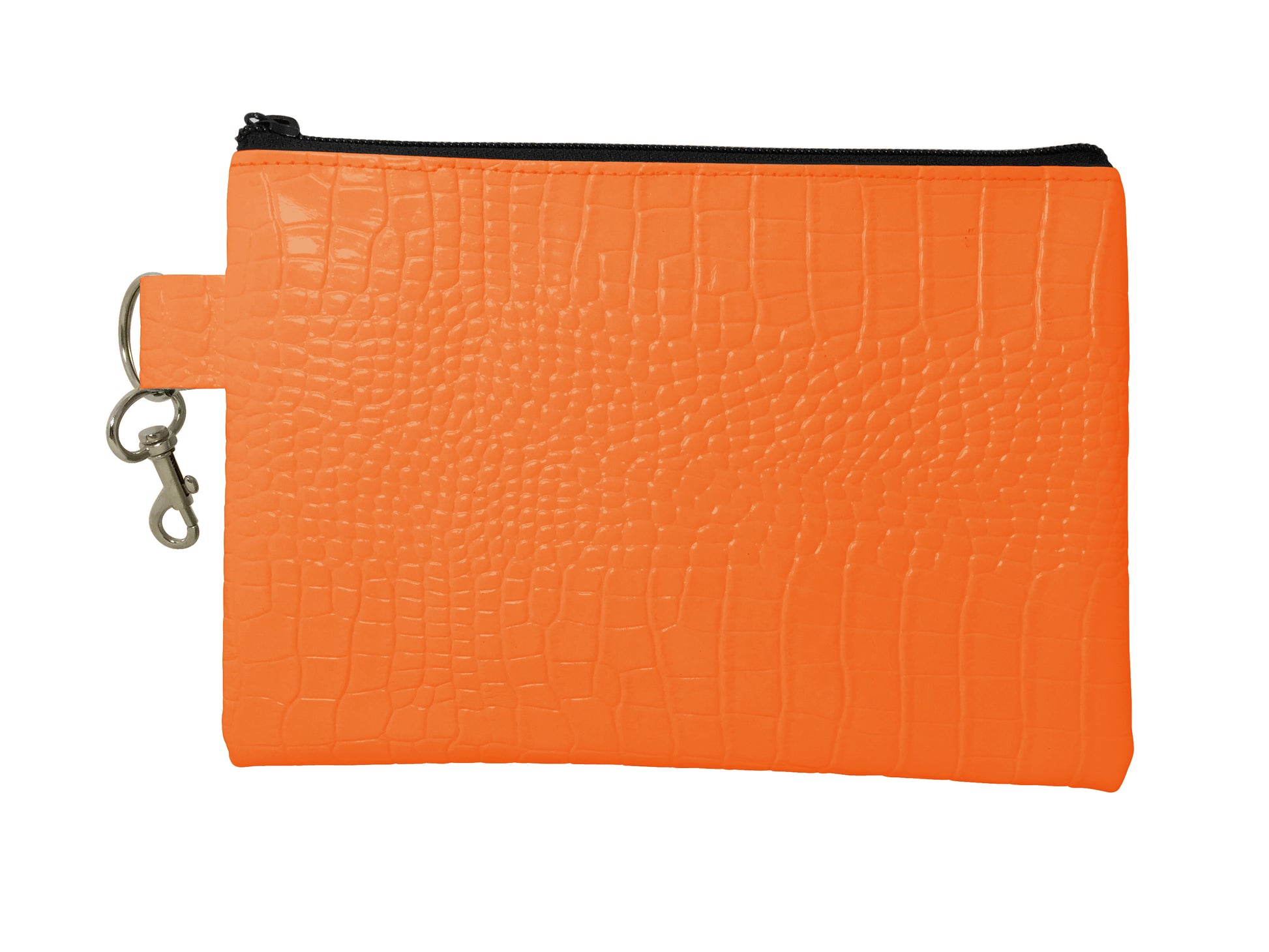 The Reef Zip Pouch, Gator Print Leather