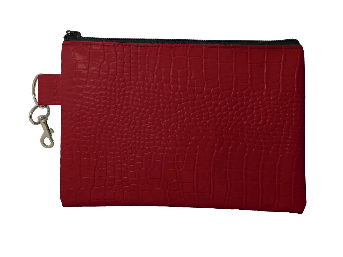 The Reef Zip Pouch, Gator Print Leather
