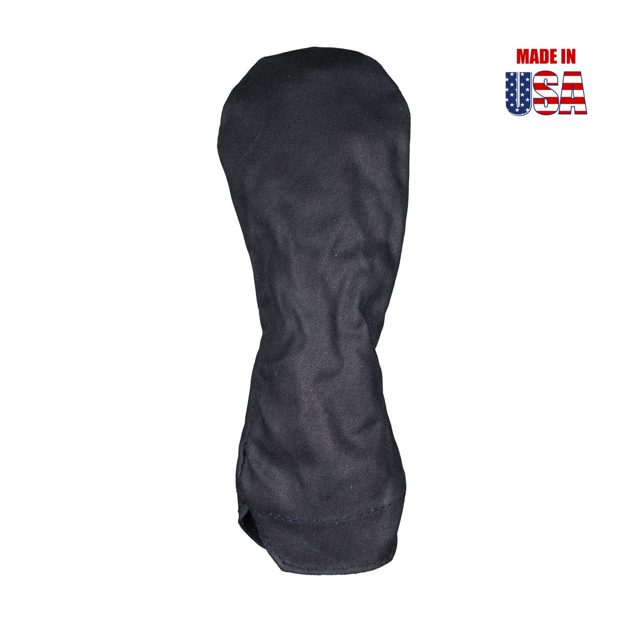 Solid Black Waxed Canvas Golf Headcovers 1