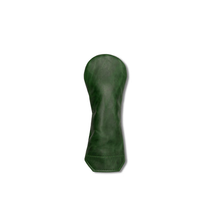 Premium Pull-Up Leather Golf Headcovers - Hybrid - Forest Green