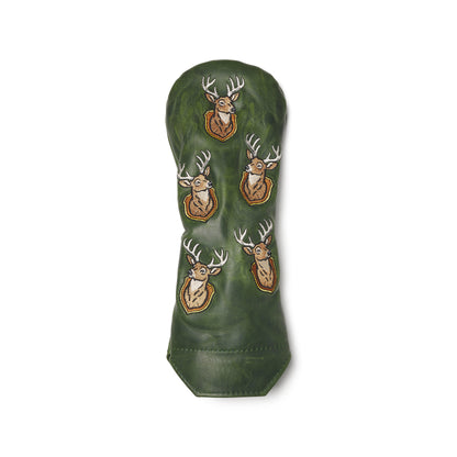 Trophy Deer Premium Pullup Leather Golf Headcovers