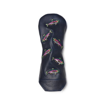 Trout Premium Pullup Leather Golf Headcovers - Winston Collection