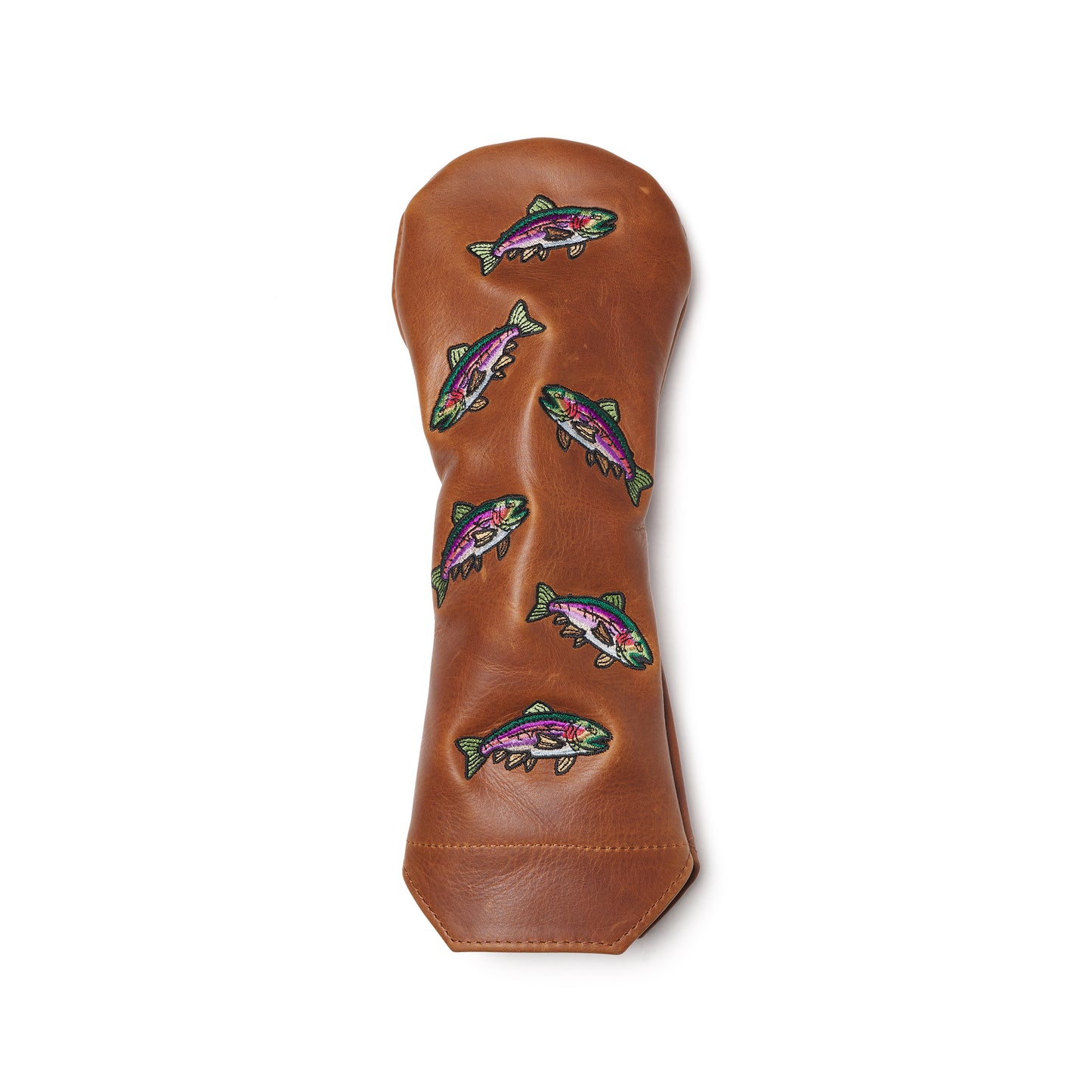 Trout Premium Pullup Leather Golf Headcovers - Winston Collection