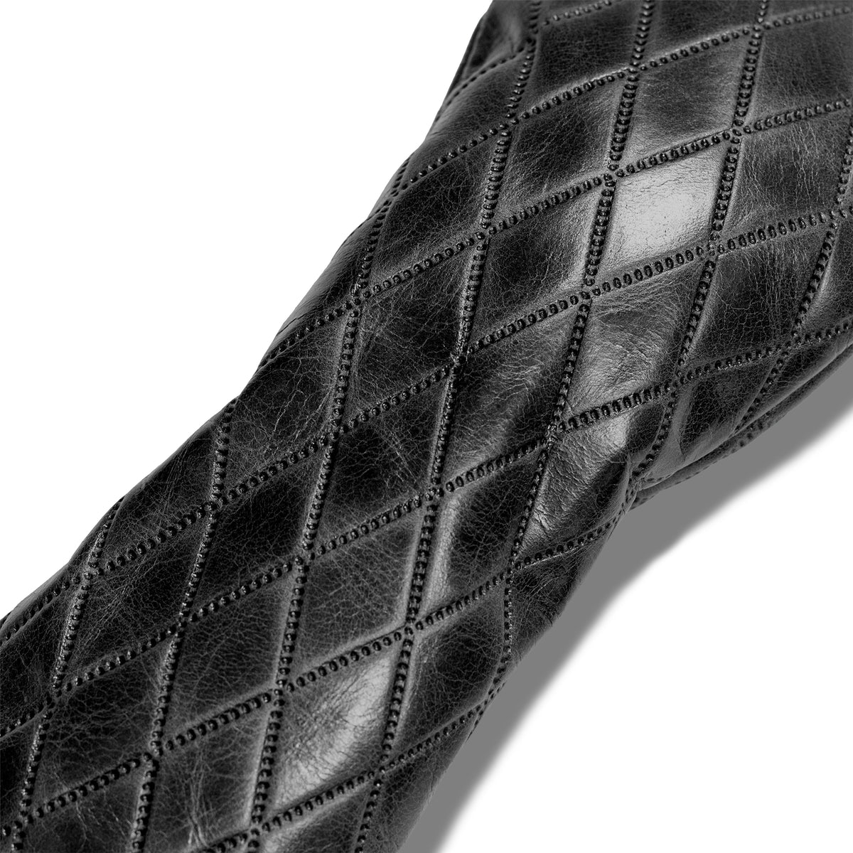 Aberdeen Diamond Leather Golf Headcover - Driver - Black