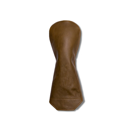 Premium Pull-Up Leather Golf Headcovers - Fairway - Whiskey Brown