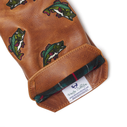 Bass Premium Pullup Leather Golf Headcovers - Winston Collection