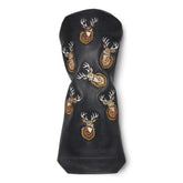 Trophy Deer Premium Pullup Leather Golf Headcovers - Winston Collection
