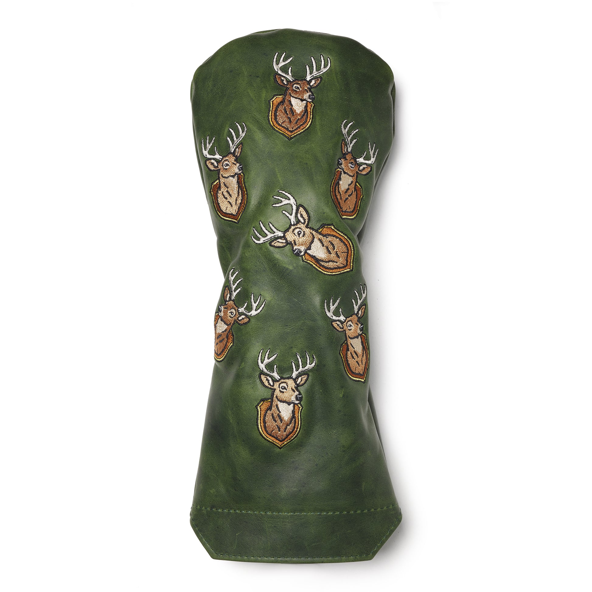 Trophy Deer Premium Pullup Leather Golf Headcovers - Winston Collection
