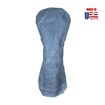 Solid Charcoal Waxed Canvas Golf Headcovers