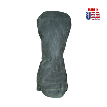 Solid Olive Waxed Canvas Golf Headcovers