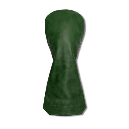 Premium Pull-Up Leather Golf Headcovers - Driver - Forest Green