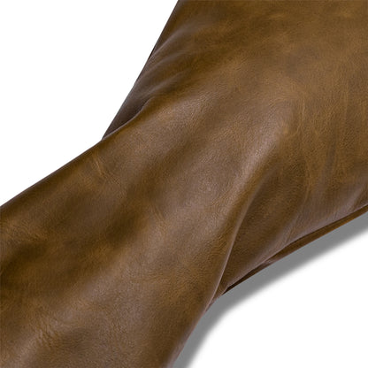 Premium Pull-Up Leather Golf Headcovers - Driver - Whiskey Brown