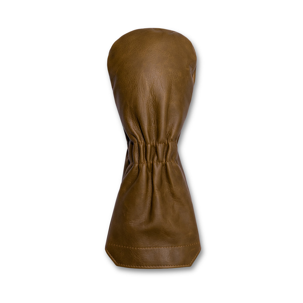 Premium Pull-Up Leather Golf Headcovers - Driver - Whiskey Brown